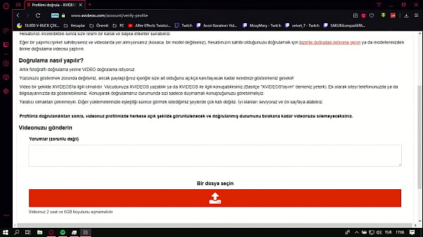 Doğrulama videosu