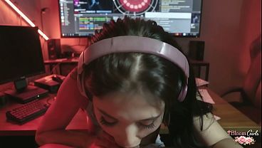 My 18-year-old stepsister loves it when I fuck her pussy hard and cum inside her![AI]