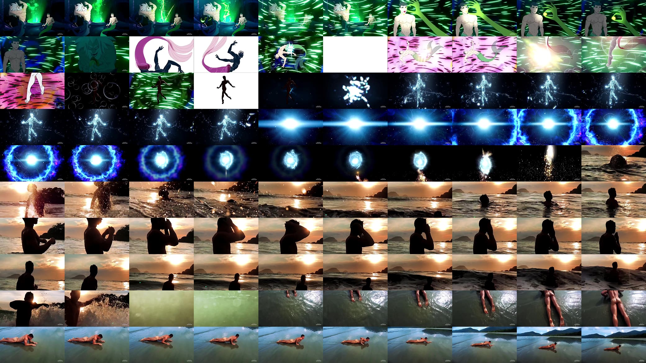 Atlan becomes human - Clip from &ldquo;The Little Merman: A Distorted Tale&rdquo;. Animation &amp; Live Action Movie 预览图