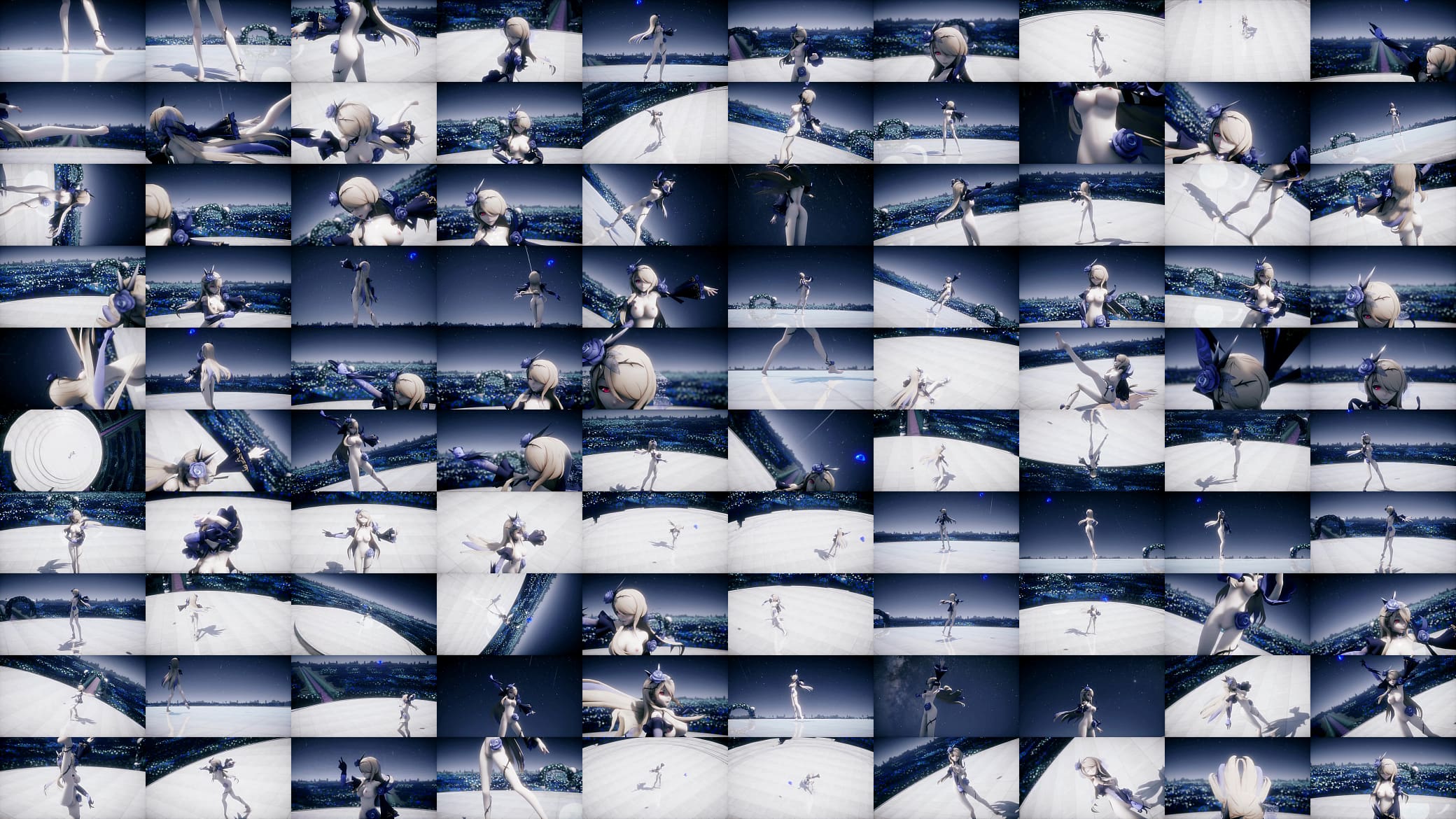 MMD h o n k a i S a s a no H a s a r a r a 预览图