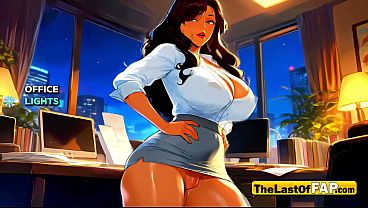 LATINA MILF HENTAI SIN CENSURA - Office Overtime Desk Creampie