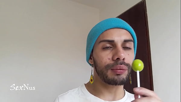 Sucking delicious candy in my delicious mouth