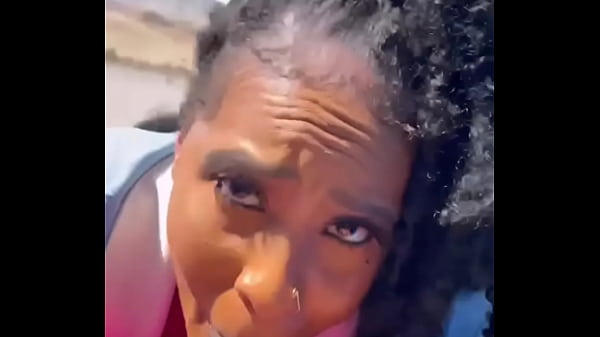 Nyny Lew sucking strangers dick for a ride back to town