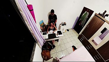 Entering the room to masturbate her and cum all over her. Taboo