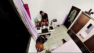 Entering the room to masturbate her and cum all over her. Taboo