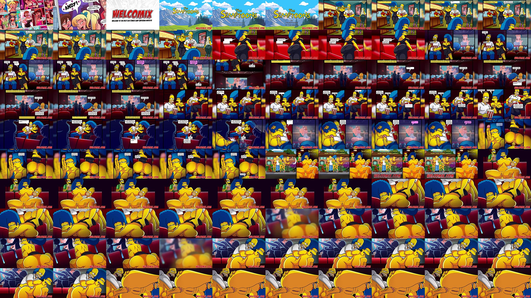 Naughtiness at the movies! The Simpsons Porn Comics 预览图