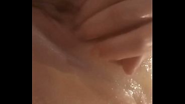 Pamela Pantera, all lubricated, masturbating her big pussy and showing herself off naked.