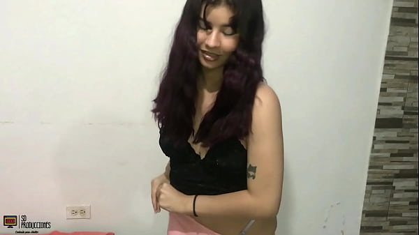 Skinny Latina gets fucked by her stepbrother after the gym. She rides him and takes all the cum