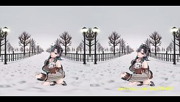 VR180 mmd Chihaya Dance 3d hololive Hentai