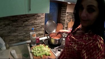 I Use My Virgin Neighbor While Cooking Humiliation, Control & Kitchen Cum Play
