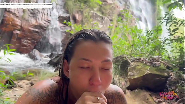 I fucked the naughty little slut at the waterfall.