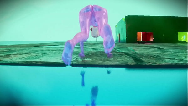 Ass Only - Ass from the Bottom - Robot Doll Girl Striptease Moving Her Ass - RTX - Butt Physics Animations 10 min