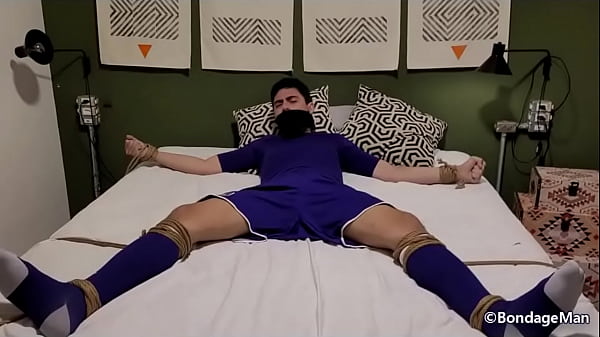 Rodrigo futebol soccer player tied up gagged cu...