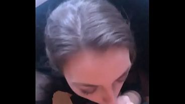 Passionate deep blowjob. Hotwife is sucking a big cock. Anastasia Ocean home video