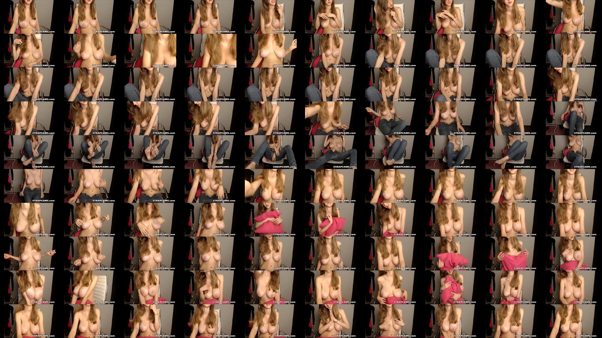 Busty Teen With Hot Body Stripping On Webcam 预览图