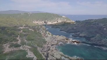 3 Hot babes get fucked by 3 big cocks in backyard cum in mouth orgy