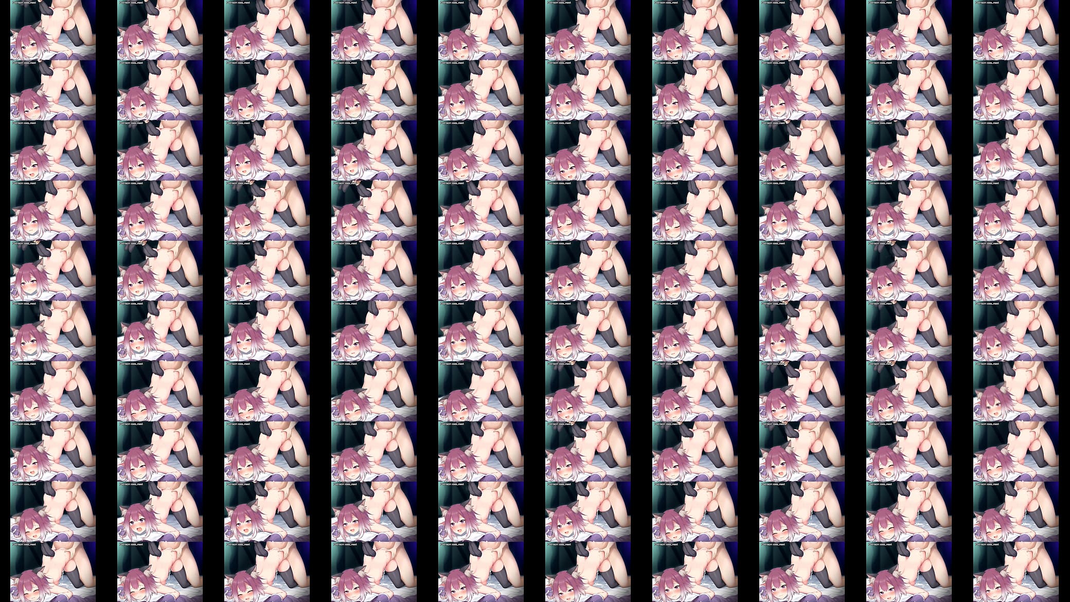 2D animation, Hentai anime cat-girl. 预览图