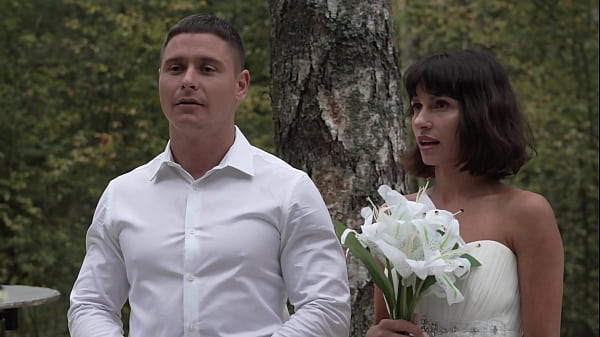 Slut bride fucked at the wedding and got two dicks in her pussy at once