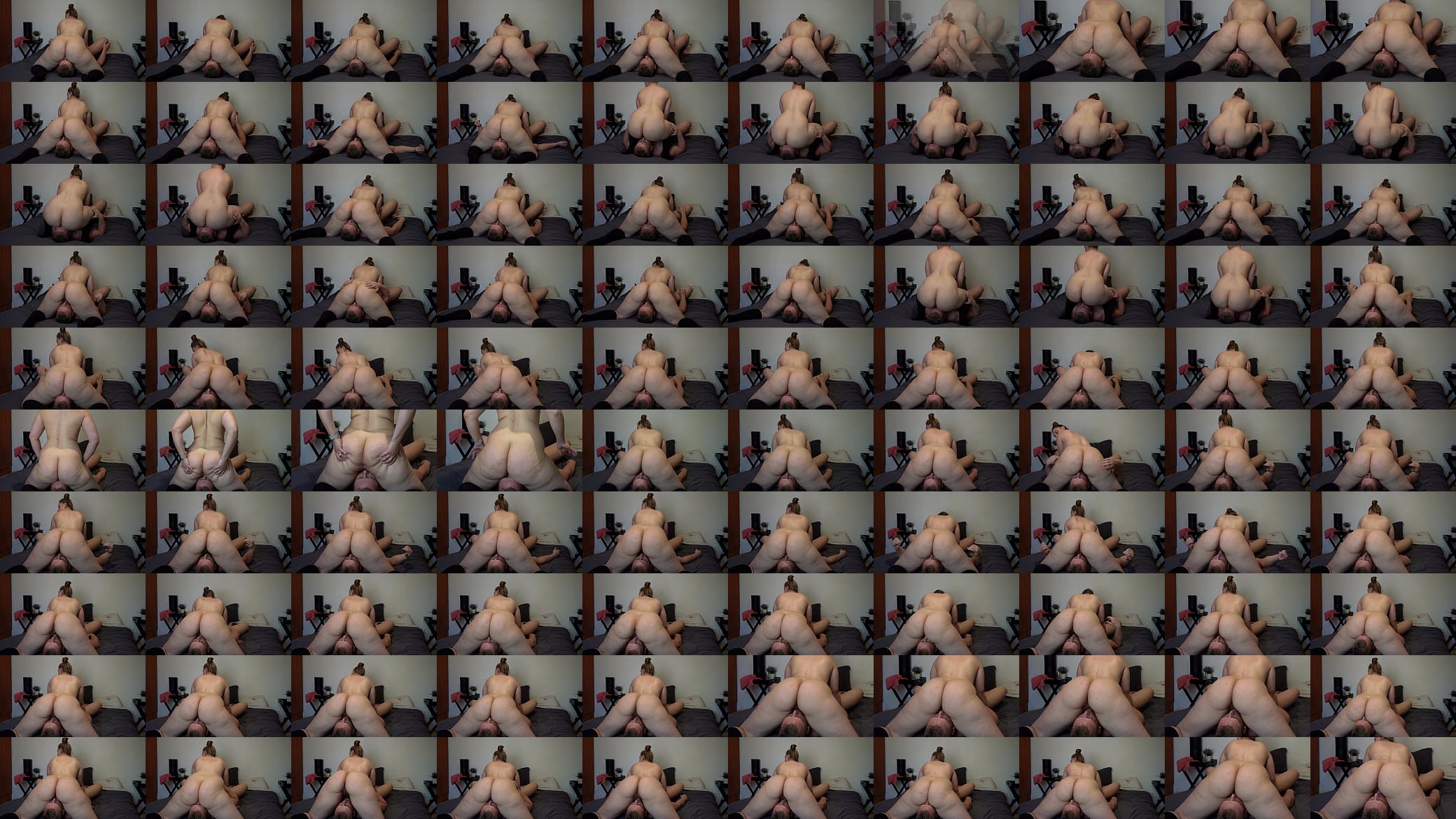 Bubble Butt Pawg Facesitting - Uses Slaves Face to Cum! 预览图