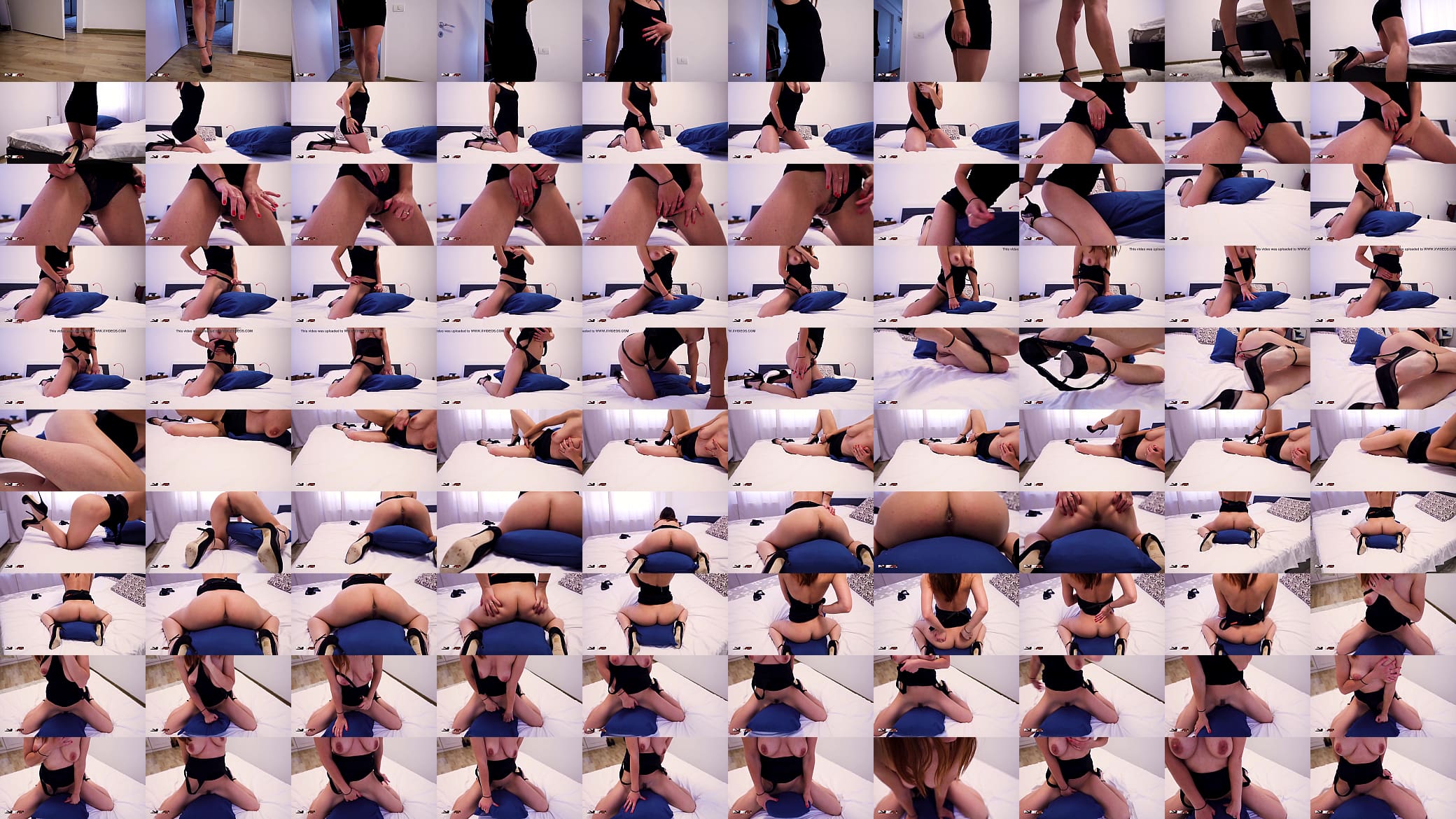 Horny woman humping pillow until orgasm 预览图