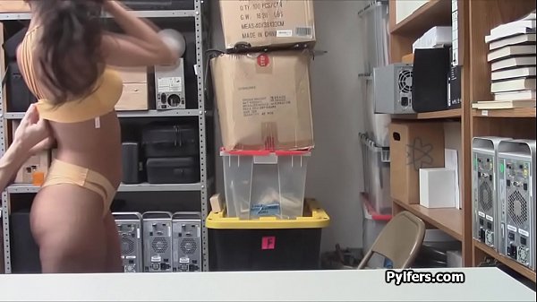 Kinky Latina thief enjoys riding the guards cock