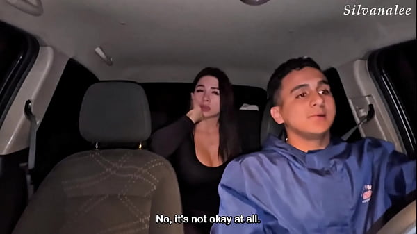 Hard fuck with the Uber driver, I made him cum ...