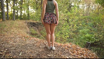 School Girl Flashes Full Back Panties Outdoors Upskirt Fantasy