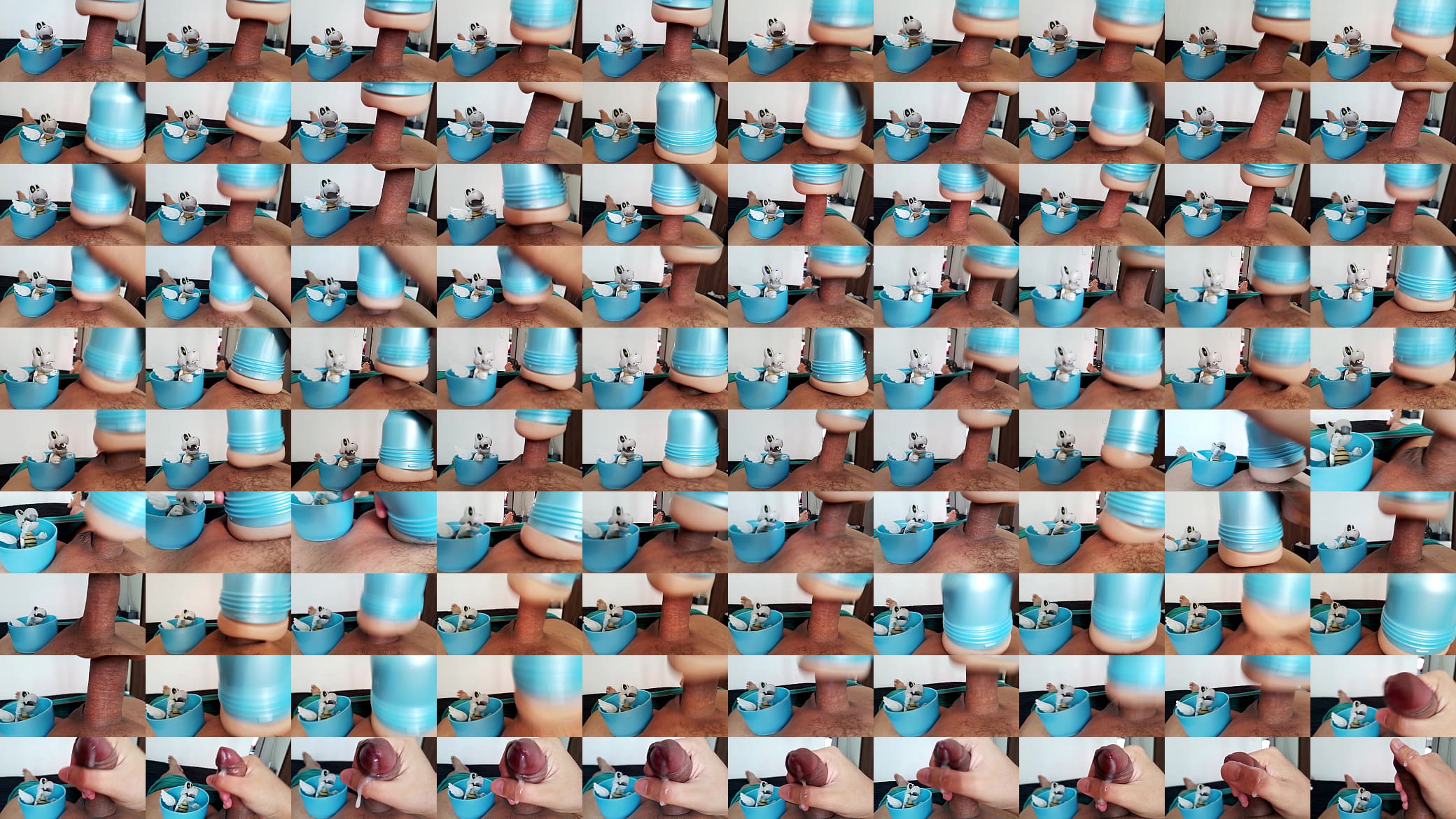 Fleshlight session, closeup, cumming. October 31, 2023. 预览图