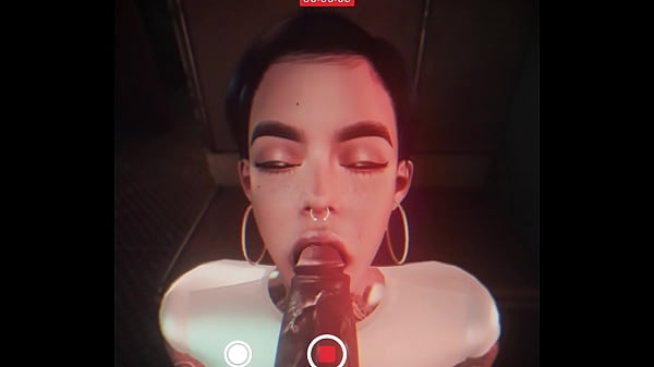 Shotbyporter - Hot Babe Sucks and Fucks BBC on Train POV (Secondlife)