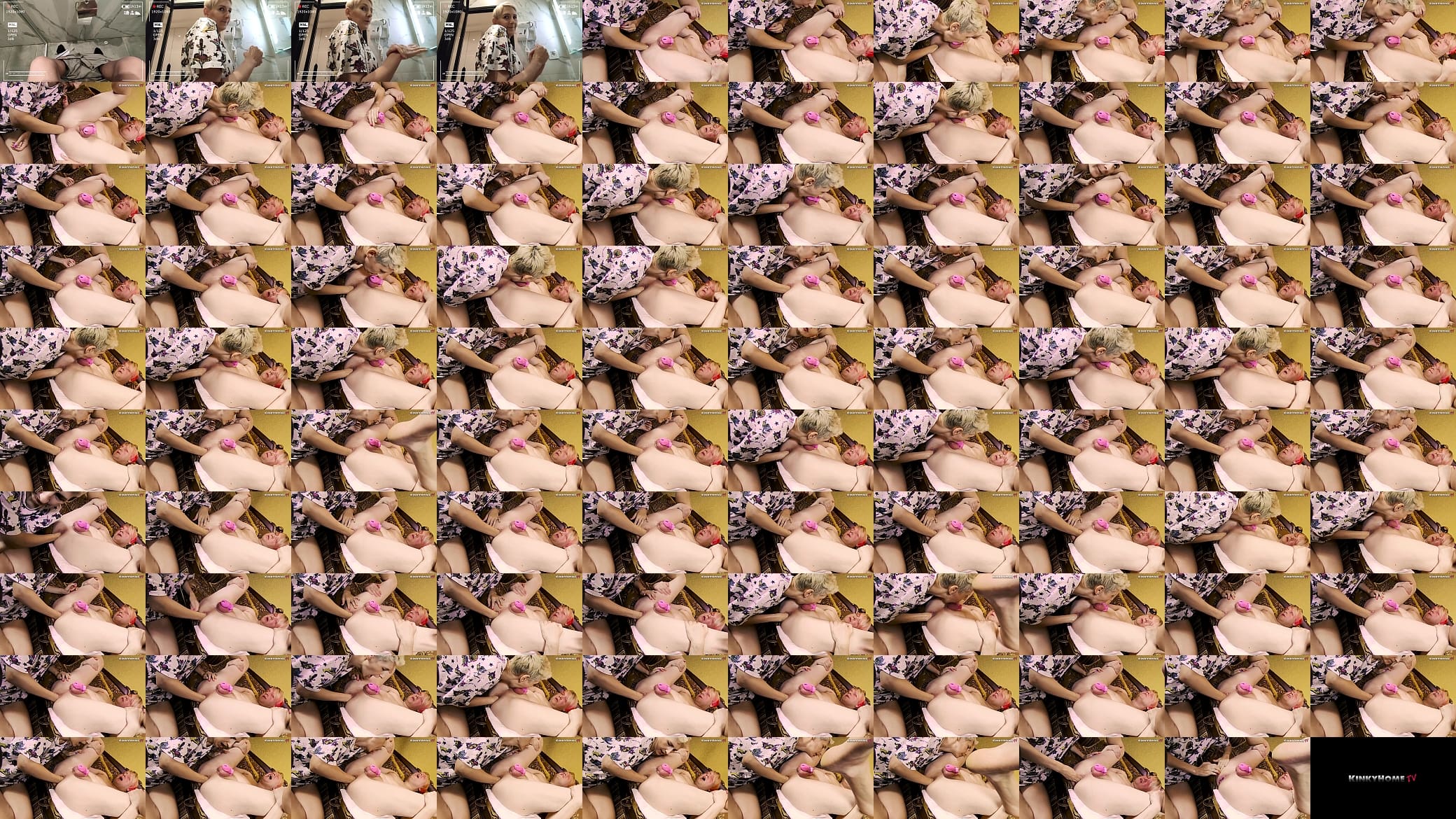Sissy in Cock Cage Fisted by Short Hair Mistress 预览图