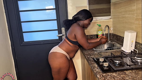 Download Video - He can't resist me&colon; he fucks my face and pussy in the kitchen