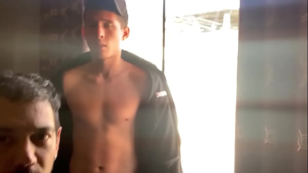 hot surfer gets head by the window and show off...