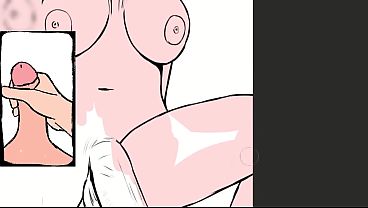 Futanari Hinata Riding Thick Cock Deep in Her Ass While Her Massive Flaccid Futa Dick and Huge Tits Bounce - Naruto Anal Riding Futa - Futanari Drawing Process   10 Minute JOI Edging Challenge