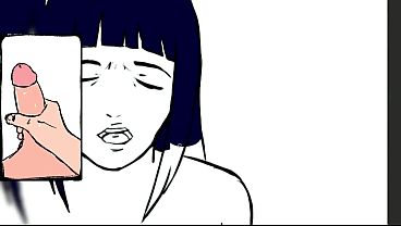 Futanari Hinata Riding Thick Cock Deep in Her Ass While Her Massive Flaccid Futa Dick and Huge Tits Bounce - Naruto Anal Riding Futa - Futanari Drawing Process   10 Minute JOI Edging Challenge