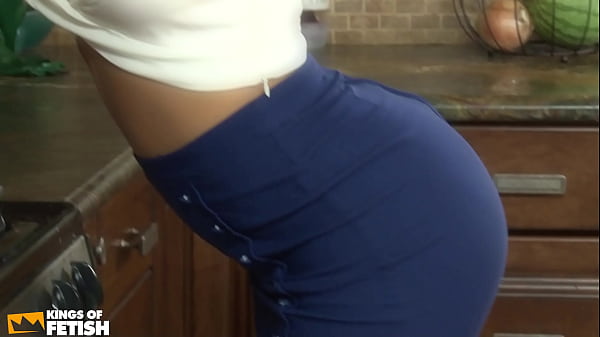 Horny MILF licks her step daughter cunt and satisfies her with a big toy in the kitchen