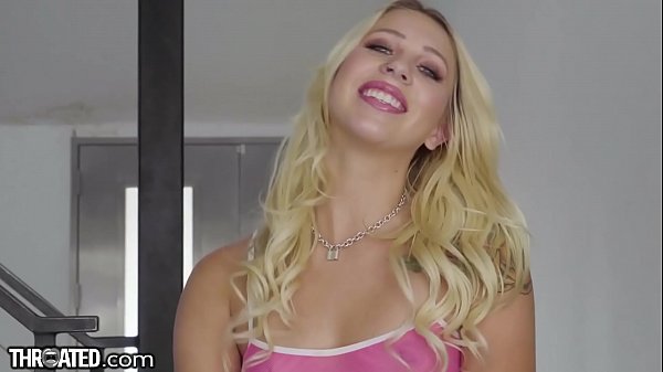 Throated - Teen Slobbers Like She's Starved For Cock