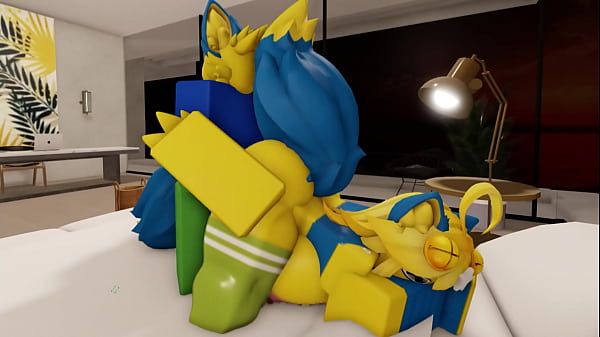 Furry Noob Couple Fucking In a Modern Robloxian...