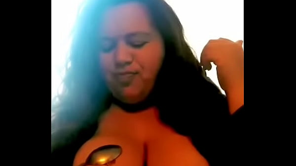 I show my lover how delicious my tits are