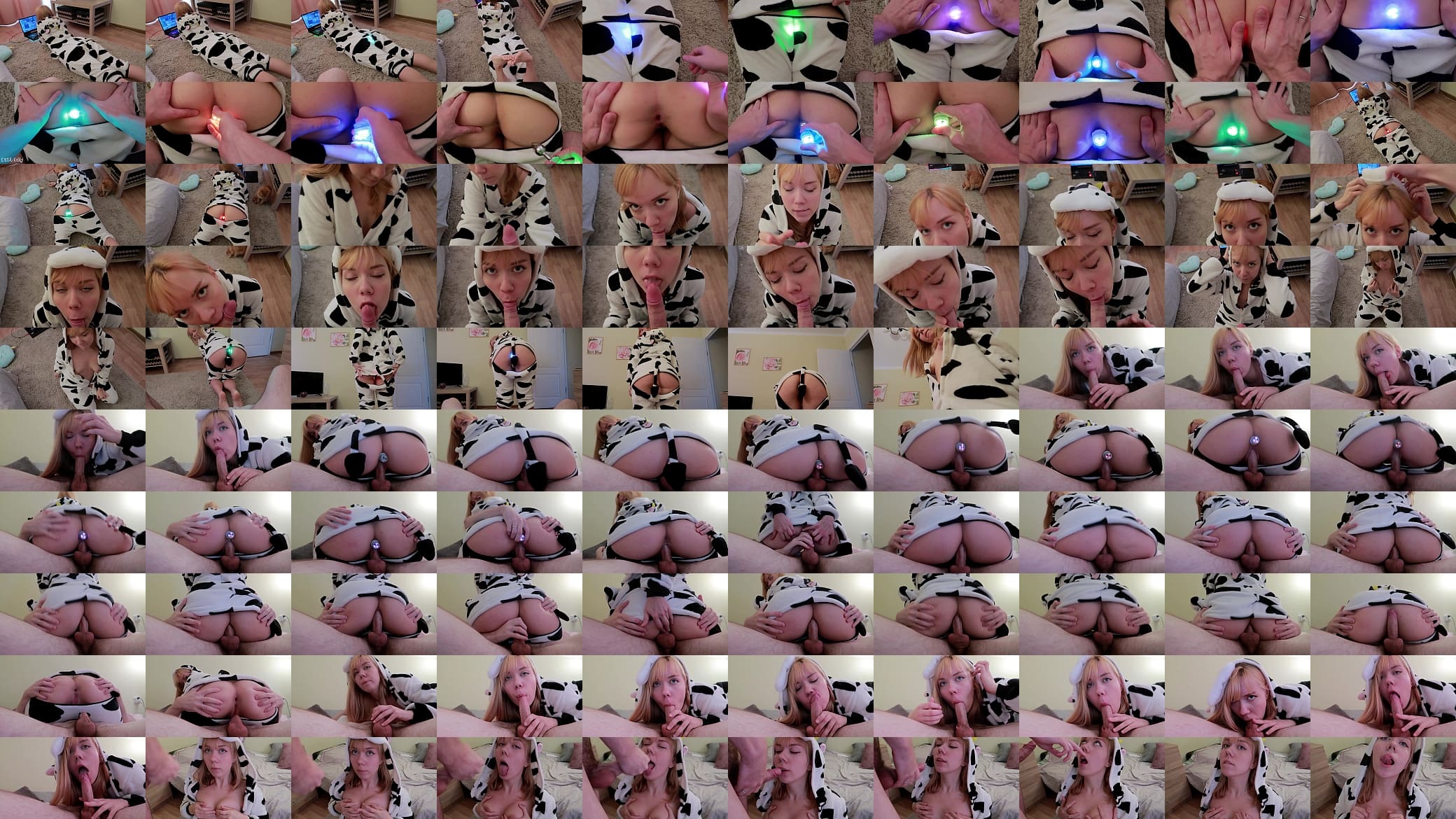 Anal teen in cute onesie pajama EstieKay 预览图