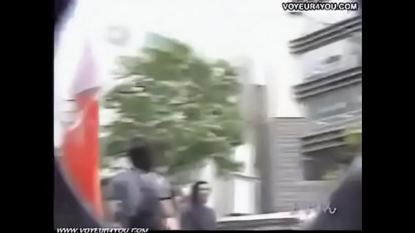 Walking upskirt panties
