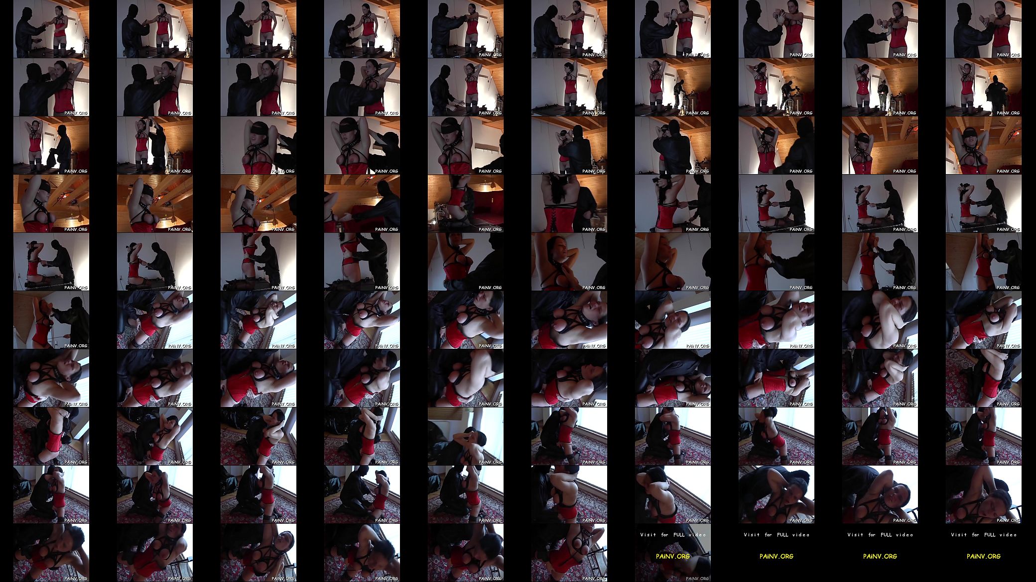 Extreme bondage session with some nipple castigation scenes 预览图