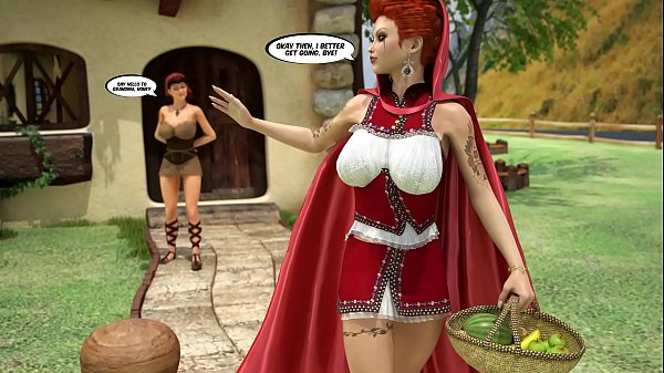 MILF and lumberjacks. Little Red Riding Hood 3D comic