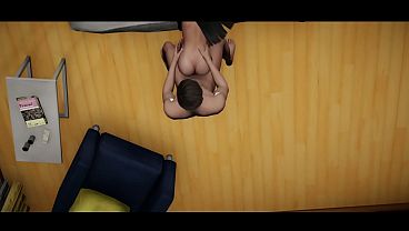 ホットなアニメが巨大なペニスに狂ったように乗る - 3Dアニメーション