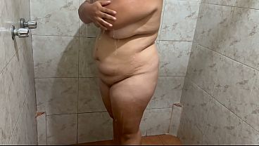 Taking a bath after he gave me a good anus fuck.