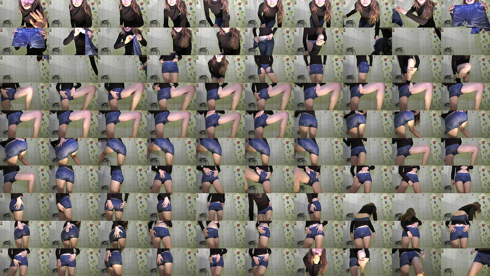 Jeans look bikini panty wetting 预览图