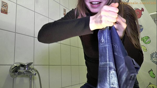 Jeans look bikini panty wetting