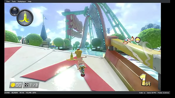 Princess peach nude mod gameplay for mario kart 8 deluxe mushroom cup