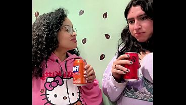 Burping Contest Drinking Soda Lesbian Gassy Couple