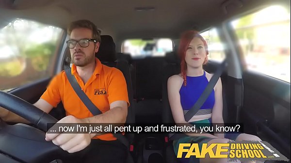 Fake Driving School Instructor fucks and creampies sexually frustrated redhead