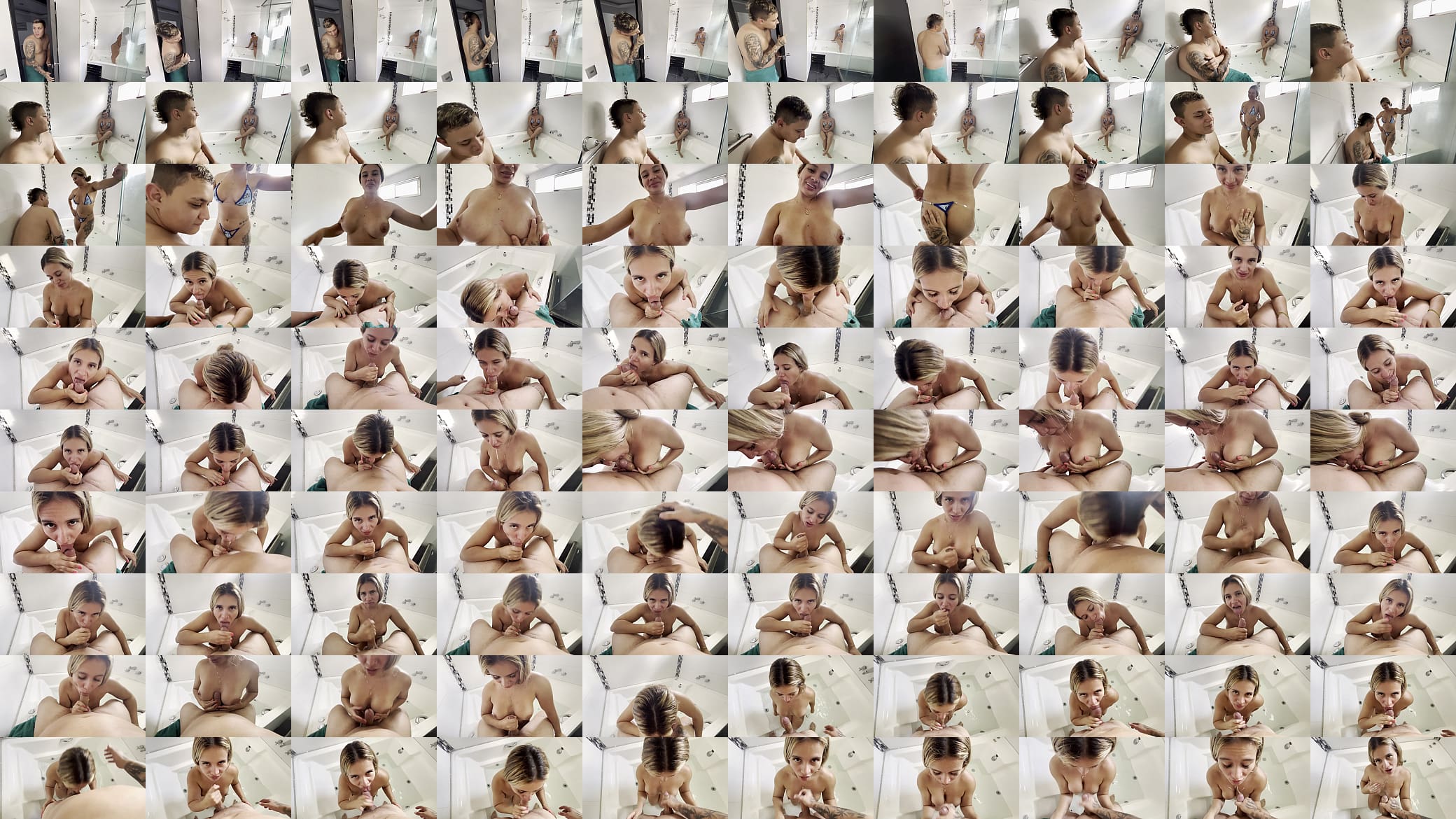 My son-in-law sneaks into the shower and masturbates so hard that I suck his cock until I swallow his hot cum! Karen Sleent 预览图